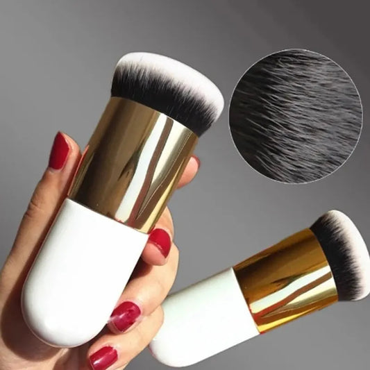 Glocken- & Pilz-Foundation-Pinsel (Groß & Klein): Make-up-Pinsel für BB-Cream & Flüssig-Foundation – Streifenfreies & Spurloses Finish