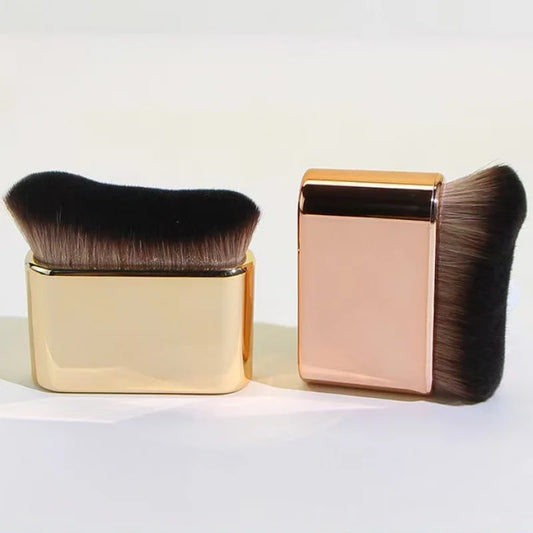 Wellenförmiger Make-up-Pinsel mit weichen Borsten: Multifunktionaler Foundation- & Puderpinsel – Beauty-Tool für Gesicht & Körper