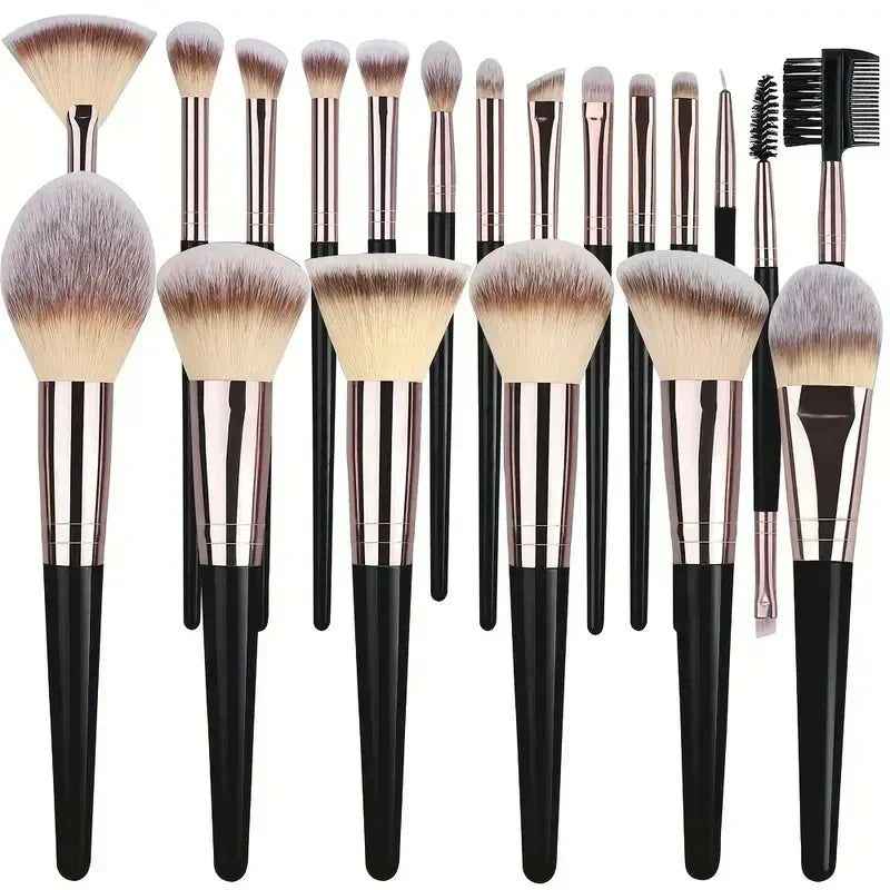10–20-teiliges Make-up-Pinsel-Set: Foundation-, Concealer-, Puder-, Lidschatten- & Rougepinsel – Kabuki- & Verblend-Kosmetikpinsel für das Gesicht
