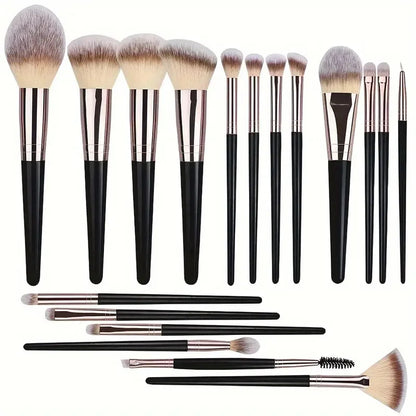 10–20-teiliges Make-up-Pinsel-Set: Foundation-, Concealer-, Puder-, Lidschatten- & Rougepinsel – Kabuki- & Verblend-Kosmetikpinsel für das Gesicht