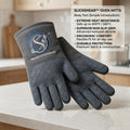 SlickShear™ Everyday Nesting Oven Mitts (with Hex-Grip Friction Matrix & Non-Slip Edge)