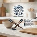 SlickShear™ Clean-Grip Non-Slip Utility Chopsticks (with Geometric Anti-Roll Profile)